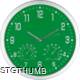 Picture of CRISMA STYLISH WALL CLOCK in Green & Silver