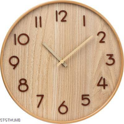 Picture of WOOD WALL CLOCK in Beige