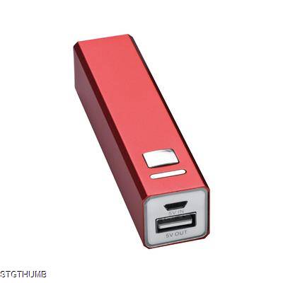 Picture of METAL POWER BANK in Red