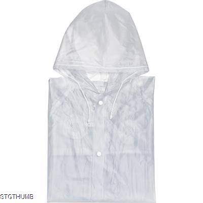 Picture of XL PVC RAIN COAT in Clear Transparent.