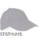 Picture of 6 PANEL SANDWICH PEAK BASEBALL CAP in Grey Heavy Brushed Cotton