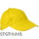 Picture of 6 PANEL SANDWICH PEAK BASEBALL CAP in Yellow Heavy Brushed Cotton