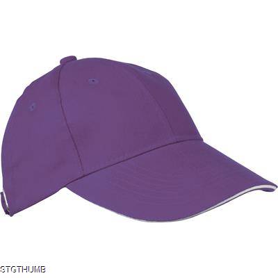 Picture of 6-PANEL SANDWICH BASEBALL CAP in Purple