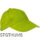 Picture of 6 PANEL SANDWICH PEAK BASEBALL CAP in Apple Green Heavy Brushed Cotton