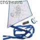 Picture of COLOURING KITE in White