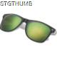 Picture of BICOLOURED SUNGLASSES with Mirrored Lenses in White