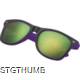 Picture of BICOLOURED SUNGLASSES with Mirrored Lenses in Purple