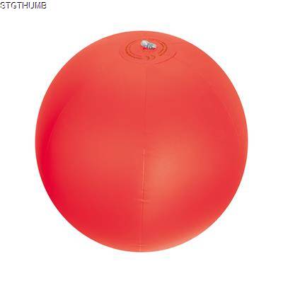 Picture of INFLATABLE BEACH BALL in Translucent Red.