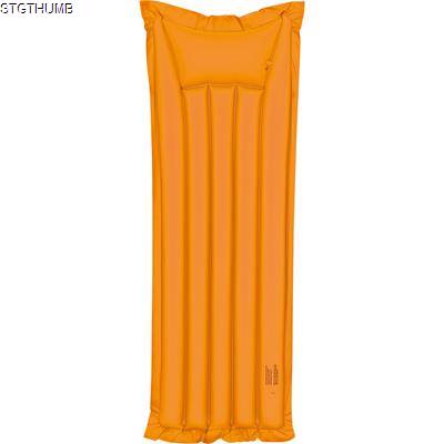 Picture of INFLATABLE AIR BED AIR BED INFLATABLE MATTRESS in Translucent Orange.