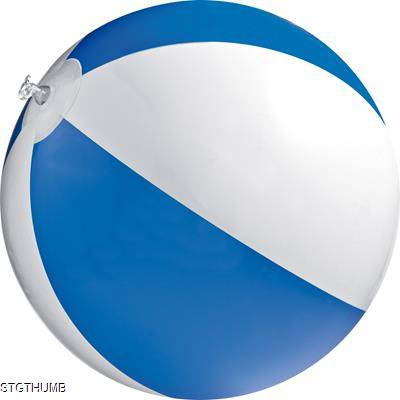 Picture of CLASSIC INFLATABLE BEACH BALL with White & Blue Panels