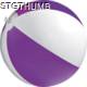 Picture of CLASSIC INFLATABLE BEACH BALL with White & Violet Panels