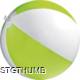 Picture of CLASSIC INFLATABLE BEACH BALL with White & Apple Green Panels