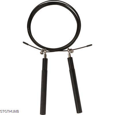 Picture of SKIPPING ROPE with Metal Handles in Black.