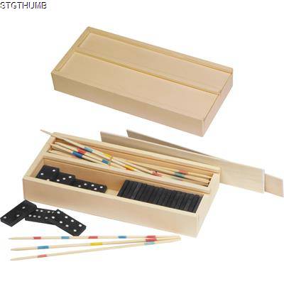 Picture of MIKADO AND DOMINO GAME in White.