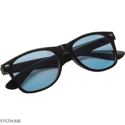 Picture of SUNGLASSES with Colored Glasses in Blue.