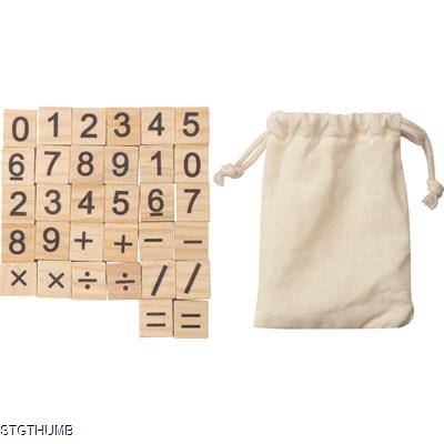 Picture of WOOD COUNTING GAME in Beige