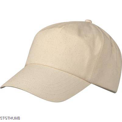 Picture of COTTON BASEBALL CAP in Beige.