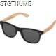 Picture of SUNGLASSES with Bamboo Temples in Beige