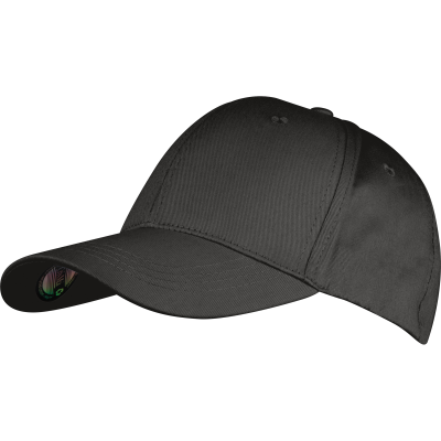 Picture of CRISMA BASEBALL CAP MADE FROM RECYCLED COTTON in Black.