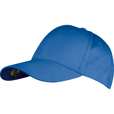 Picture of CRISMA BASEBALL CAP MADE FROM RECYCLED COTTON in Blue.