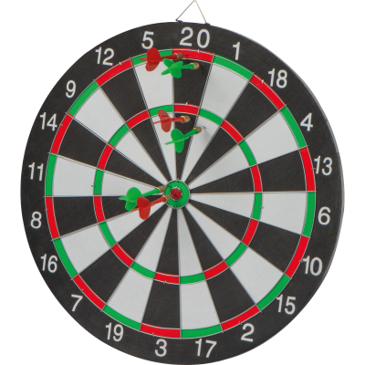 Picture of DARTBOARD with Arrows in Multicolored 