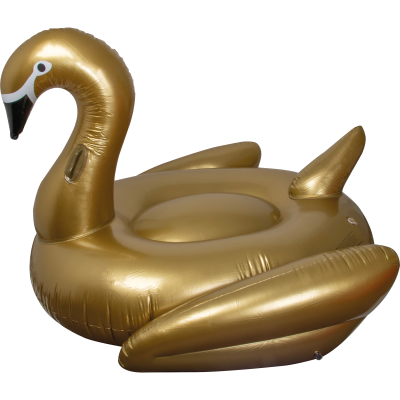 Picture of INFLATABLE SWAN in Gold 