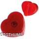 Picture of HEART SHAPE FLASHING REFLECTOR LIGHT in Red