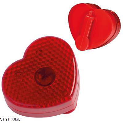 Picture of HEART SHAPE FLASHING REFLECTOR LIGHT in Red