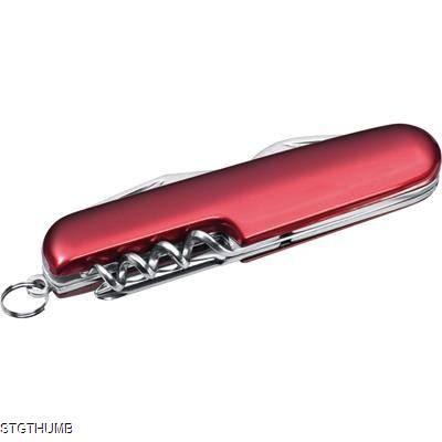 Picture of 7-PIECE POCKET KNIFE in Red.