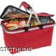 Picture of FOLDING POLYESTER SHOPPING BASKET with Insulating Function in Red