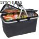 Picture of FOLDING POLYESTER SHOPPING BASKET with Insulating Function in Anthracite Grey