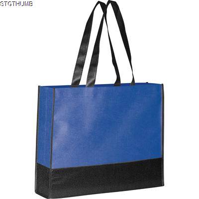 Picture of FOLDING NON WOVEN SHOPPER TOTE BAG in Blue