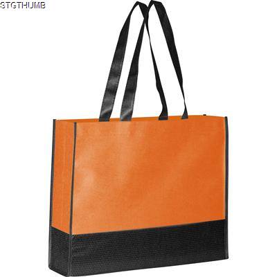 Picture of FOLDING NON WOVEN SHOPPER TOTE BAG in Orange