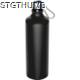 Picture of 800ML STAINLESS STEEL METAL DRINK BOTTLE with Snap Hook in Black