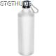 Picture of 800ML ALUMINIUM METAL DRINK BOTTLE with Snap Hook in White