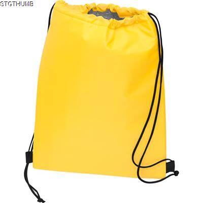 Picture of POLYESTER GYM BAG in Yellow