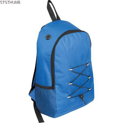 Picture of POLYESTER BACKPACK RUCKSACK in Blue