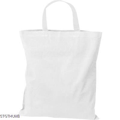 Picture of COTTON BAG with Short Handles in White