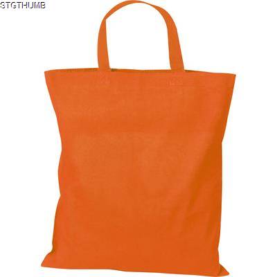 Picture of COTTON BAG with Short Handles in Orange