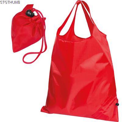Picture of FOLDING SHOPPER TOTE BAG in Red