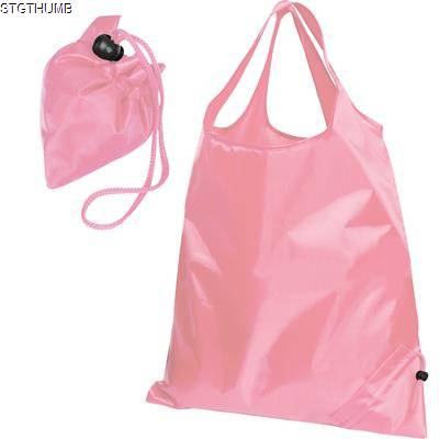 Picture of FOLDING SHOPPER TOTE BAG in Pink.