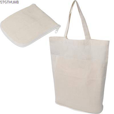 Picture of FOLDING SHOPPER TOTE BAG in Cotton.