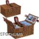Picture of PICNIC BASKET FOR 4 PEOPLE in Brown
