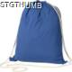 Picture of ECO TEX STANDARD 100 CERTIFIED GYMBAG FROM ECO FRIENDLY COTTON 140G & M in Blue