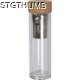 Picture of GLASS BOTTLE with Bamboo Lid & 420 Ml Capacity in Clear Transparent