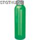 Picture of CLEAR TRANSPARENT DRINK BOTTLE with Grey Lid in Green