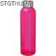 Picture of CLEAR TRANSPARENT DRINK BOTTLE with Grey Lid in Pink