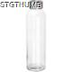 Picture of TRANSPARENT DRINK BOTTLE with Grey Lid in Clear Transparent