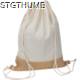 Picture of GYMBAG with Jute Bottom in White