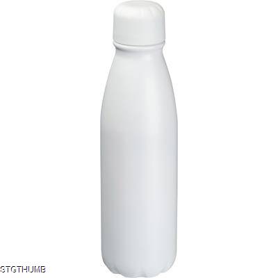 Picture of ALUMINIUM DRINK BOTTLE 600 ML in White.